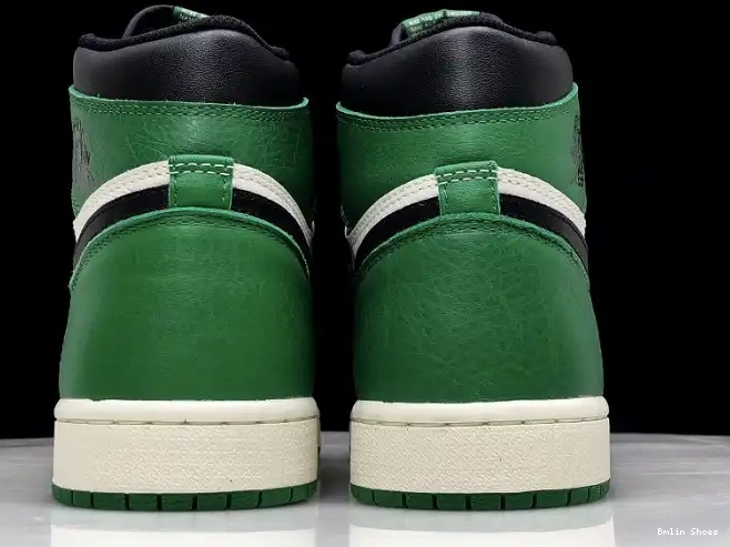 Bmlin Shoes Air Jordan Green NRG 555088-302 High 1 Pine Sail-Black OG 0531
